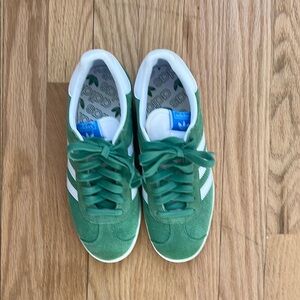 Adidas Gazelle Green Suede Sneakers